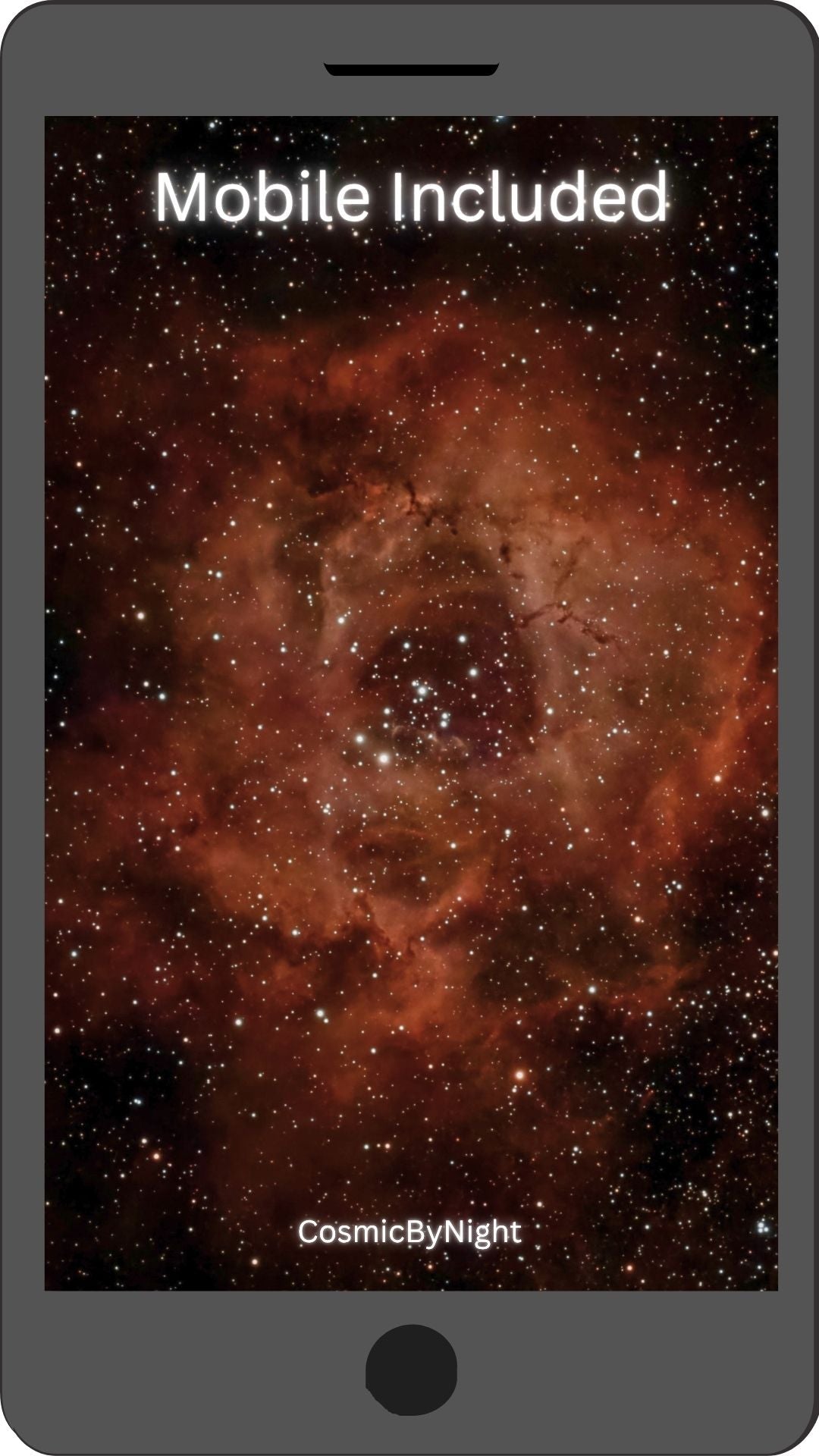 Rosette Nebula Mobile Wallpaper - CosmicByNight