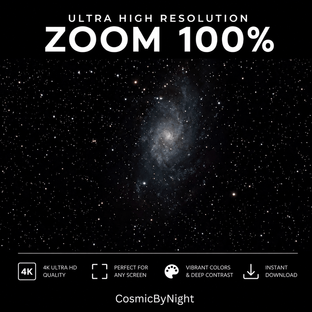 Triangulum Galaxy Mobile Wallpaper - CosmicByNight