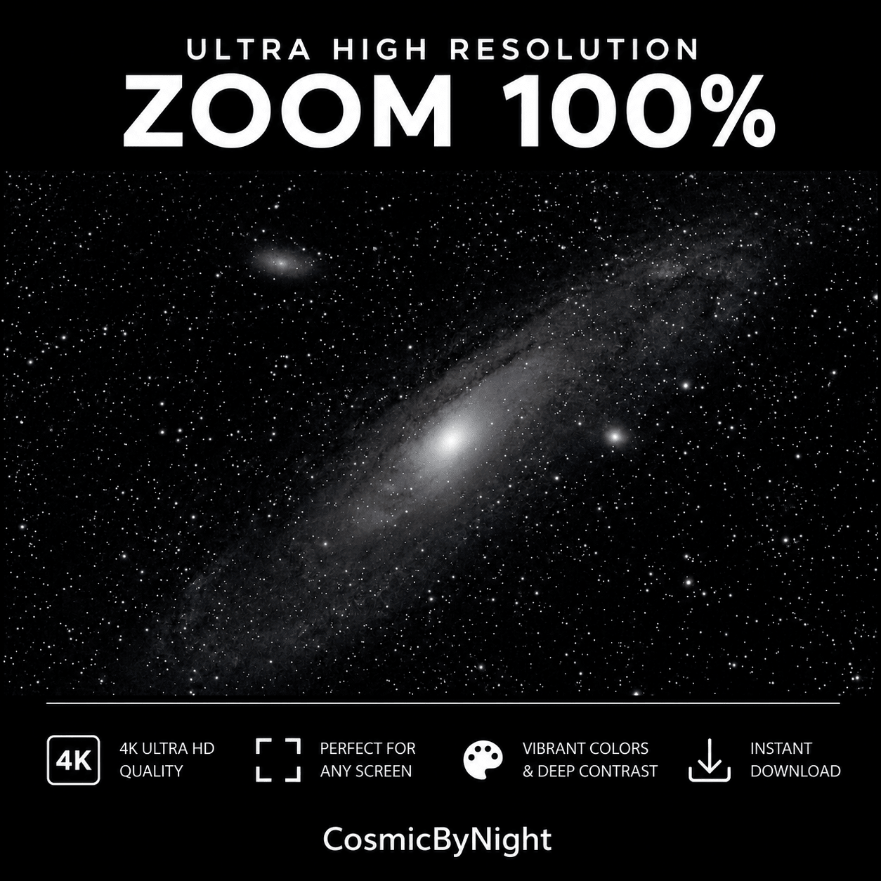 Andromeda Galaxy 4K Wallpaper Pack - CosmicByNight