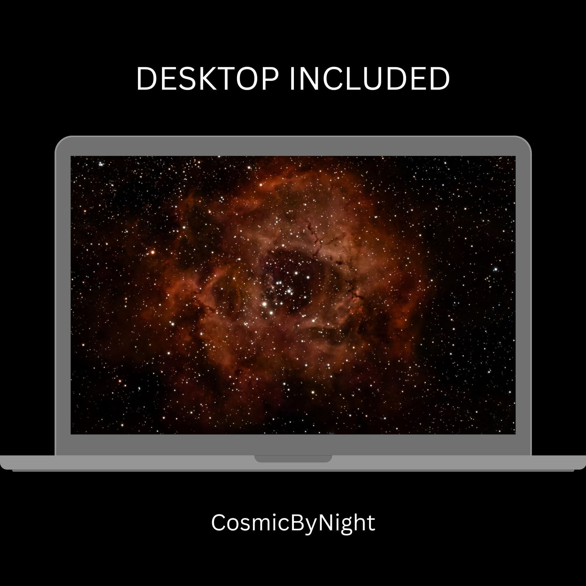 Rosette Nebula Desktop Wallpaper - CosmicByNight