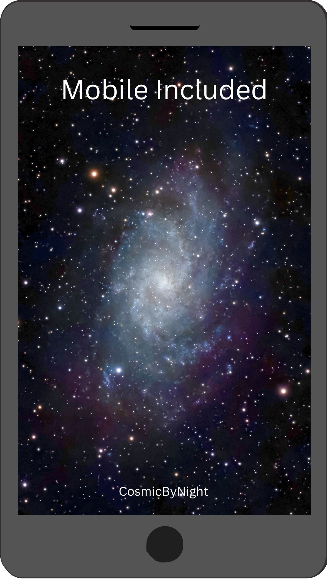 Triangulum Galaxy Mobile Wallpaper - CosmicByNight